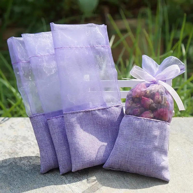 Linen Fabric Sachet Empty Bags Bags Organza Gauze Bags For 10 thumbnail image