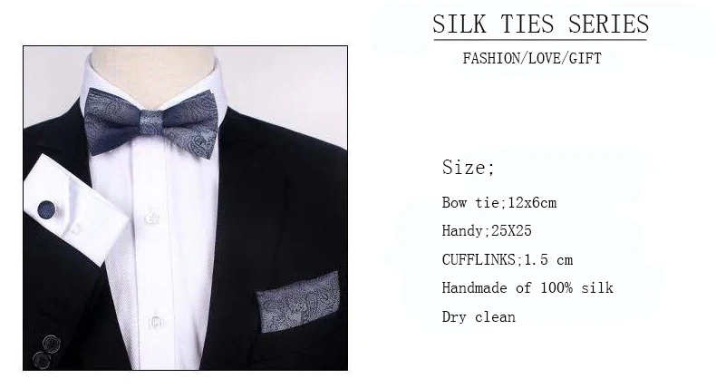 ombre blue bow tie