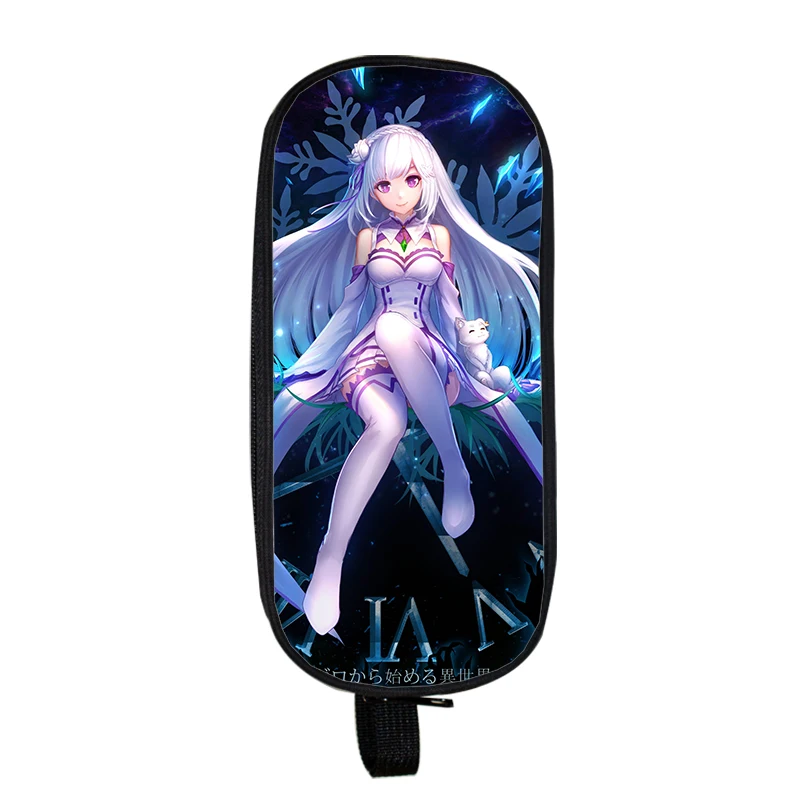 Re: Zero kara Hajimeru Isekai Seikatsu косметическая сумка-карандаш для девочек-подростков пенал для канцелярских принадлежностей школьные принадлежности - Цвет: qbbzero26