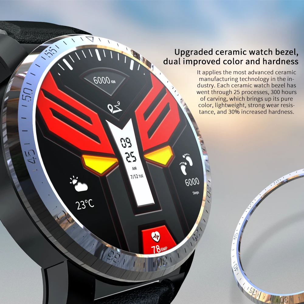  JOHOX-3GB 32GB 800mAh Bluetooth GPS 4G SmartWatch Phone Waterproof 8.0MP 1.39