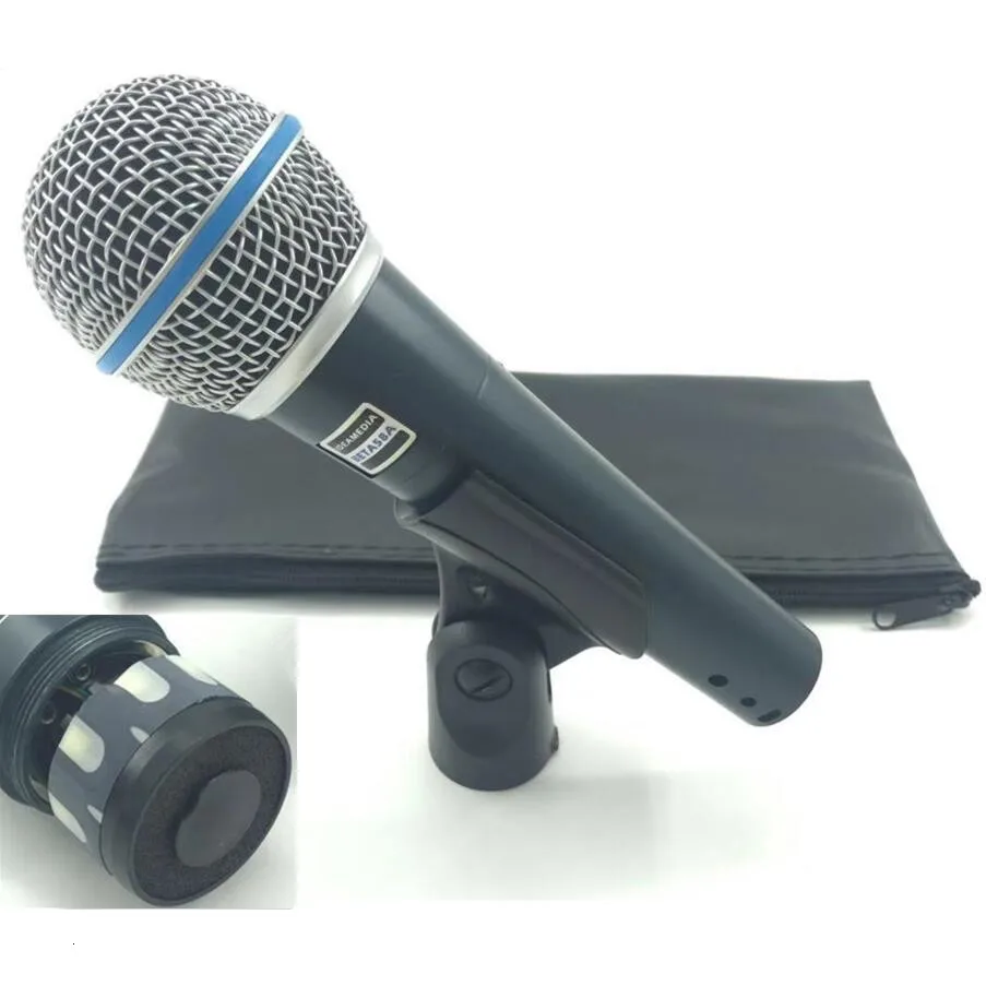 Tanie Beta58a najwyższej jakości Beta 58 58A czysty dźwięk ręczny przewodowy mikrofon do karaoke ideamedia