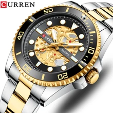 

CURREN 2021 New Top Brand Watches Men Waterproof Luminous Quartz Wristwatches Casual Stainless Steel Band Clock