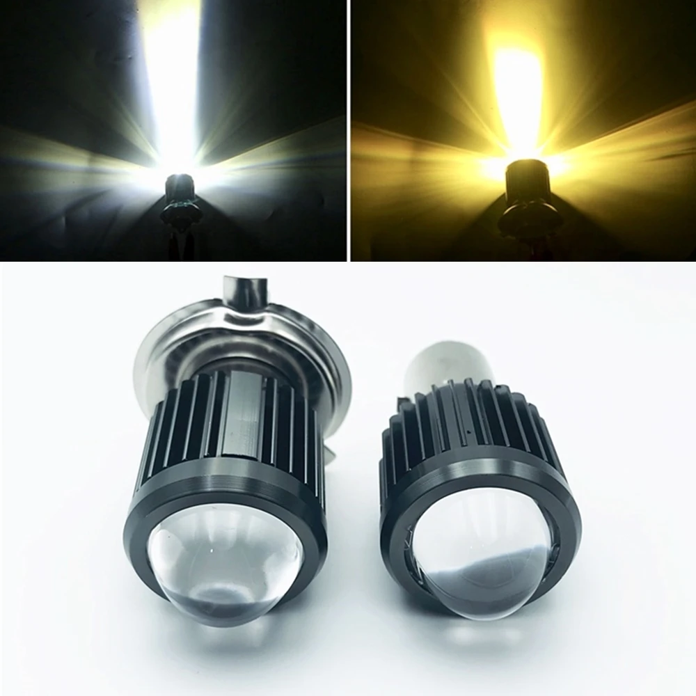 1 шт. H4 Led BA20D мотоциклетный проектор линзы фары HS1 мотоциклетные лампы Супер яркий