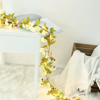 

Lovely flower string light 2 meter 20leds powered by AA battery, New Year/Christmas Home room/table flower decoration