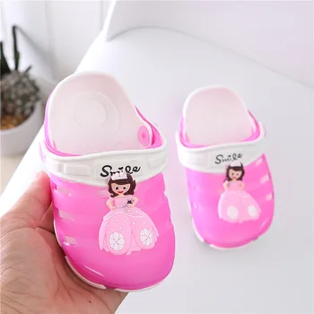 

New Toddler Infant Baby Kids Girl Boys Home Slippers Rubber Cartoon Animation Cat Flat Heels Shoes Sandals Kids Slippers Chinelo