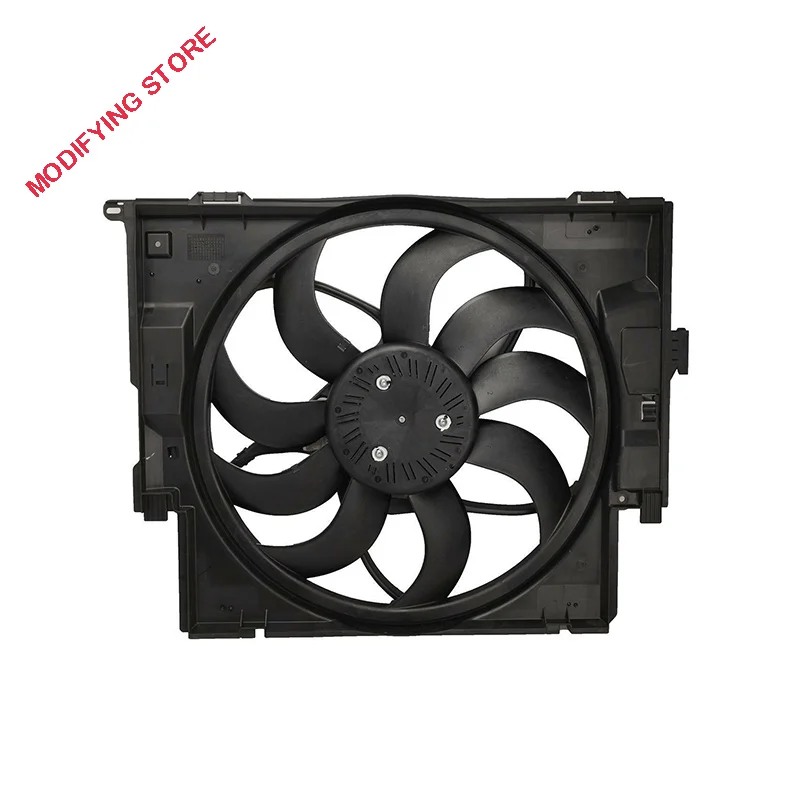 17428641963 For Radiator Condenser Cooling Fan Motor Assembly For Bmw