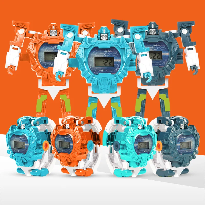 

Educational Early Education Popularization of Science Knowledge Cartoon Projection 24 Pattern Transformation New Robot Warrior T