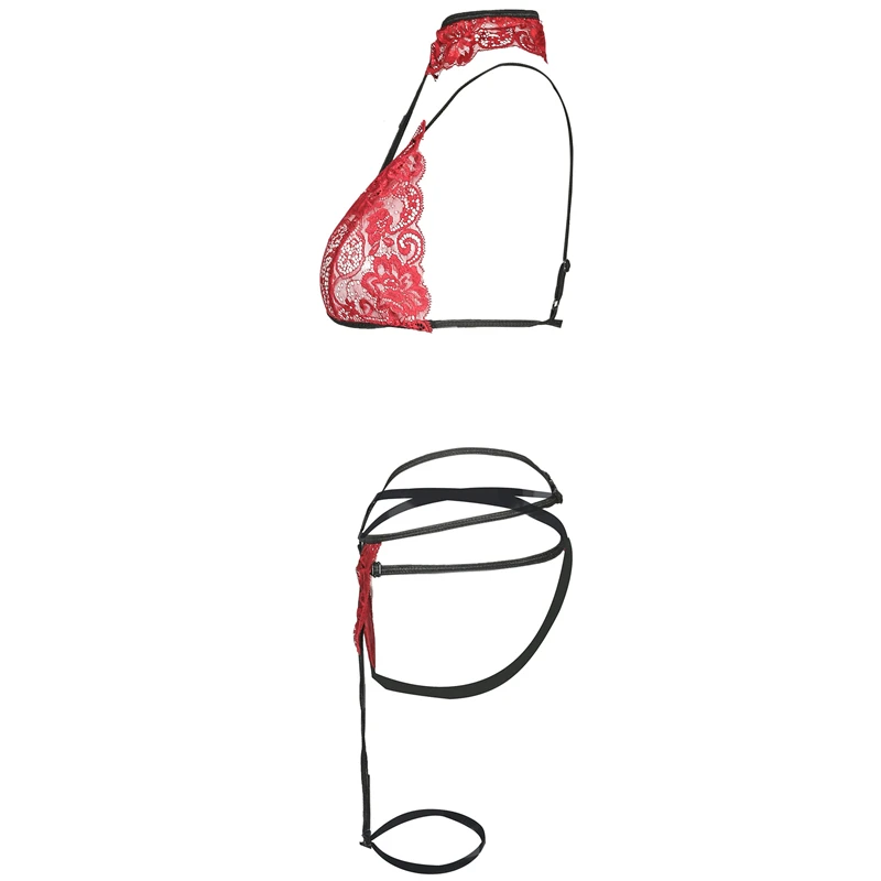 Женские экзотические комплекты AIIOU откровенное нижнее белье кружевное женский