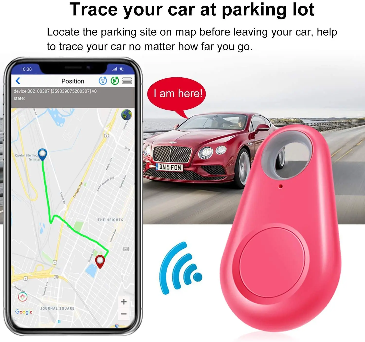 5 Pack Smart GPS Tracker Key Finder Locator Wireless Anti Lost Alarm Sensor Device for Kids Dogs Car Wallet Pets Cats Motorcycle
