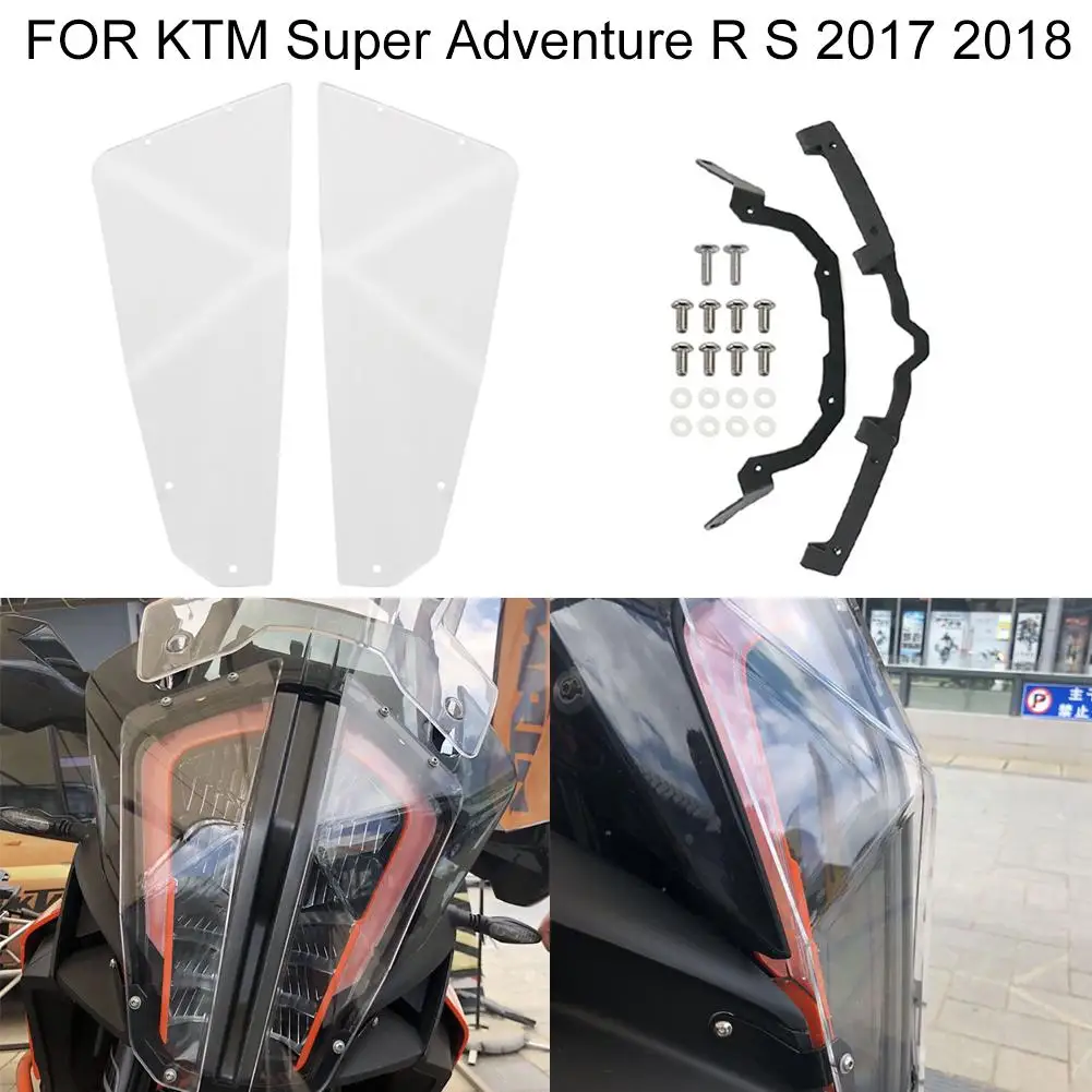 

Transparent Headlight Guard Lamp Cover fit KTM 1290 Super Adventure R S 17-18