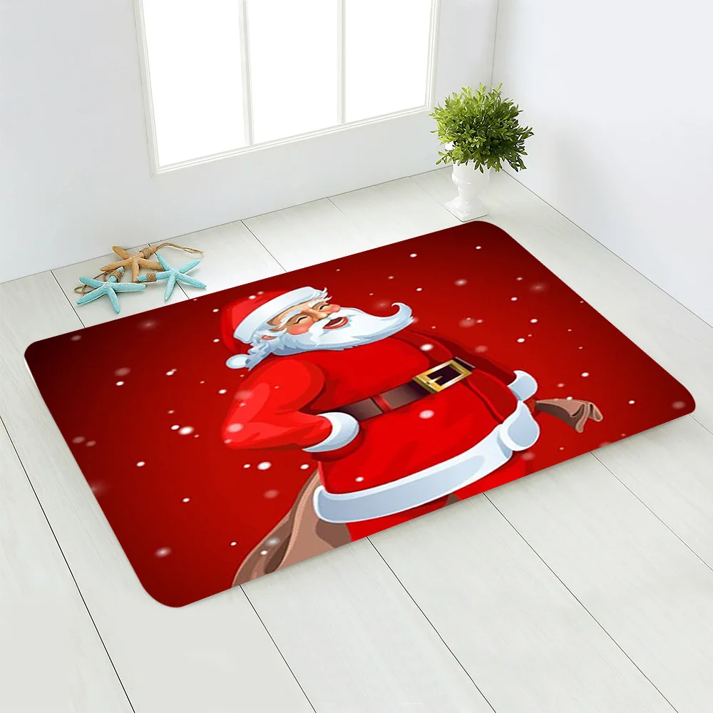 thumbnail image 1 of Felpudo navideño con adorno de Papá Noel, colgante, decoración navideña para el hogar 2024, baño, cocina, dormitorio, decoración navideña, 40 x 60 cm, 1 of 5