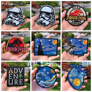 

Prajna Embroidery Patches For Clothing Iron On Patches On Clothes Van Gogh Heart Patch Custom Patch Applique DIY Patch