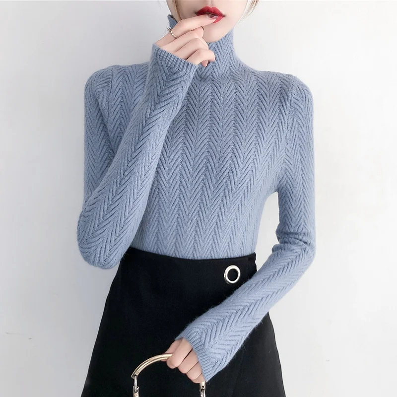 

Underwear Woman Autumn and Winter 2019 New Slim Bottom Shirt Long Sleeve Sleeve Tight Knitted Shirt Thickening