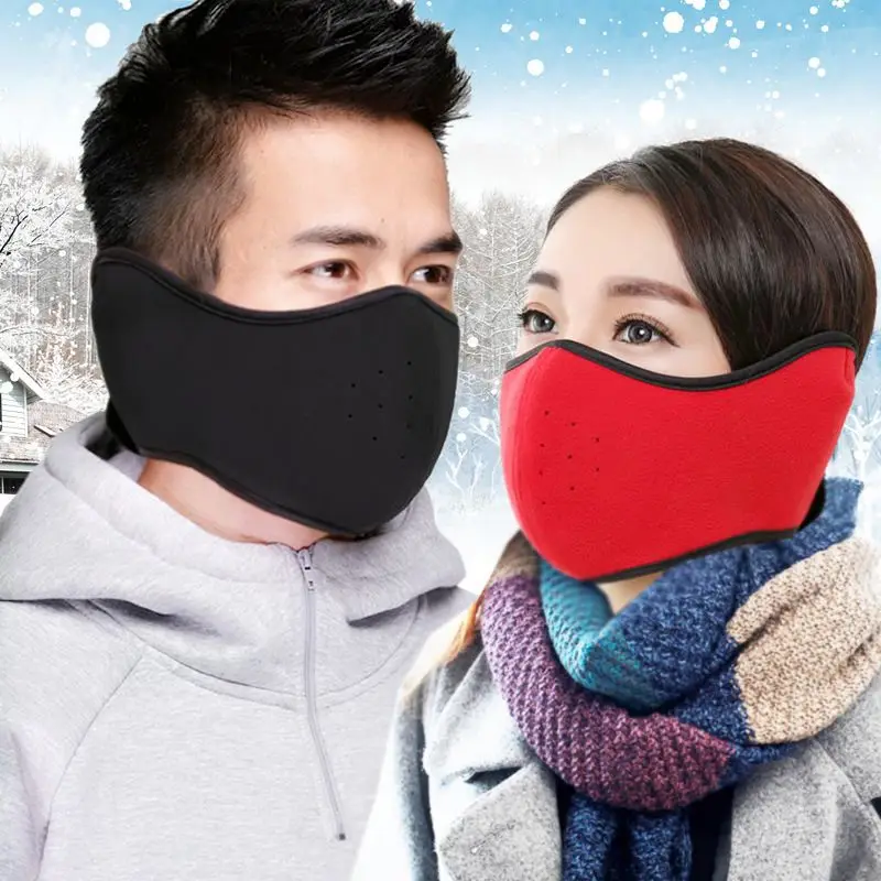 Unisex Windproof Bicycle Cycling Snowboard Outdoor Masks Warm Half Dustproof Face Mask Winter Sport Accessories