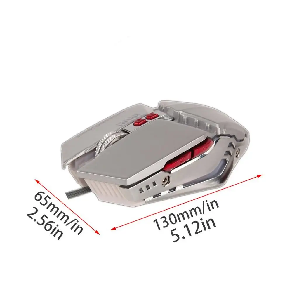 3500 dpi USB проводной Эргономичный дизайн бесшумный красочный светильник игровая мышь аксессуары для игр