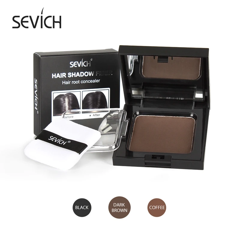 Sevich 12g Hairline Shadow Powder Hair line Modified Repair 5 Colors Hair Shadow Trimming Powder Edge Control Hair Concealer empty cosmetics container for storing hair edge shadow facial shadows blusher powder diy makeup tool filling powder stick