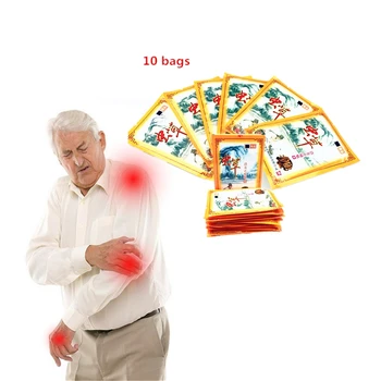 

White Tiger Balm Medical Cordyceps Sinensis Plasters Rheumatoid Arthritis Joint Pain Relief Medical Essential Oils Patches 10Pc