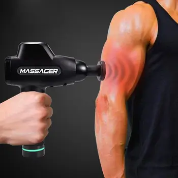 

Portable Percussion Deep Muscle Relaxation Massager Gun Body Relaxation 4 Heads