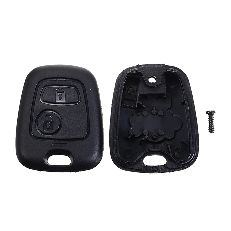 Auto Car 2 Button Remote Control Key Fob Case Shell For Peugeot 107 207 307 407 106 206 306 406 No blade No logo