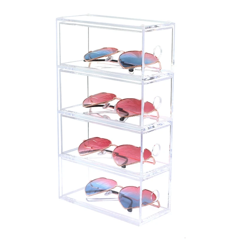  Multi-Layer Lipstick Box Acrylic Lipstick Holder Case Cosmetics Storage Makeup Glasses Organizer Na