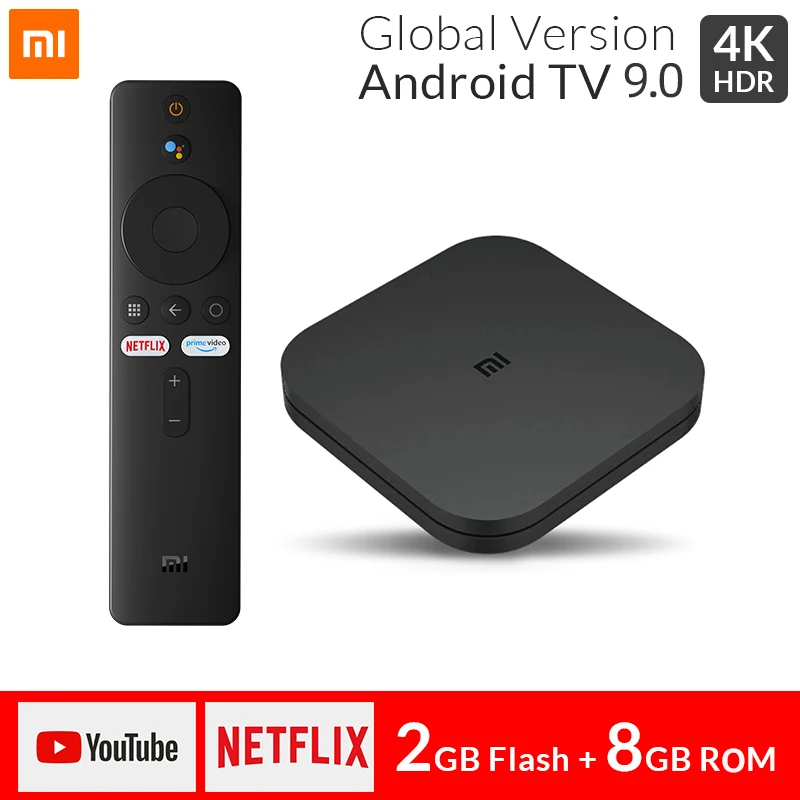 Оригинальная ТВ приставка Xiaomi Mi S Smart 4K Ultra HD 2G 8G Android 9 0 WIFI GoogleCast Netflix медиаплеер с