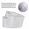10-100PCS PM2.5 Anti Haze Mouth Mask Replaceable Filter-slice 5 Layers Non-woven Activated Carbon Filter Face Masks Gasket 2