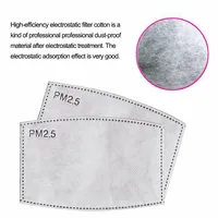 10-100PCS PM2.5 Anti Haze Mouth Mask Replaceable Filter-slice 5 Layers Non-woven Activated Carbon Filter Face Masks Gasket 2