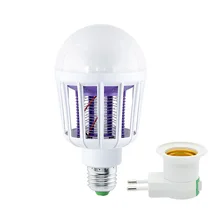 AC 220V 110V mata mosquitos electrónico lámpara E27 9W bombillas LED iluminación del hogar dormitorio anti-mosquitos luces