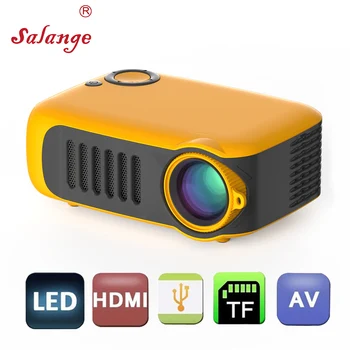 

Salange A2000 Mini Projector for Home Cinema , 800 lumens Support 1080P Video Projector HDMI USB SD Media Player Beamer