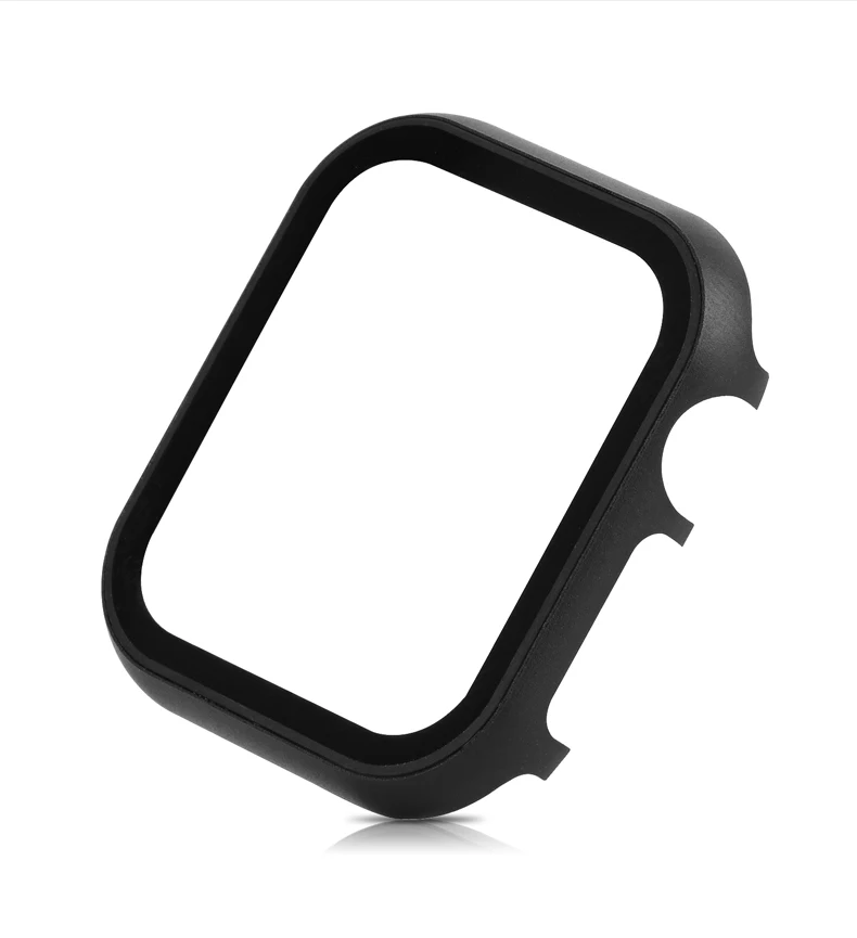Стекло+ рамка алюминиевый чехол для Apple Watch 5 4 44 мм 40 мм iwatch 3 группа 42 мм 38 мм металлический бампер универсальная защитная рамка для экрана