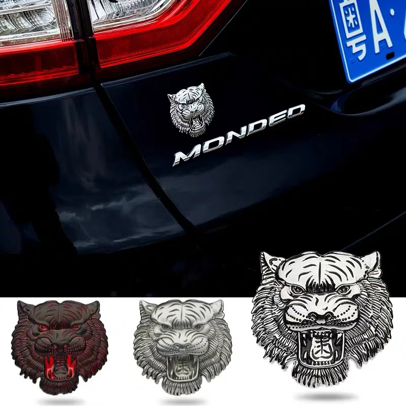 New Car Decoration 3d Metal Tiger Logo Emblem Badge Automobile Truck