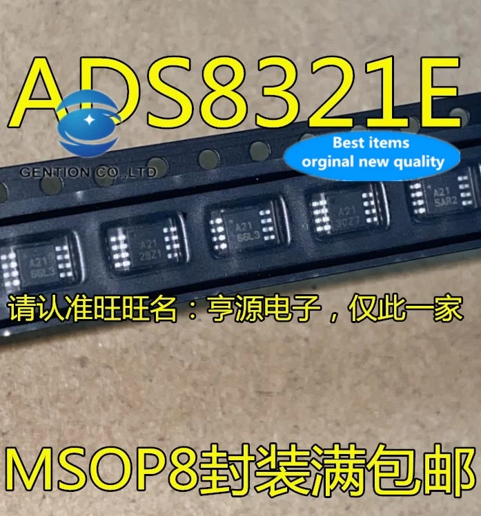 

2 шт. ADS8321 ADS8321E Шелковый экран A21 MSOP8 AD конвертер в наличии 100% новый и оригинальный