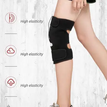 

USB Charging Massage Heat Knee Pad Electric Warm Knee Joint Support Heating Pain Relief Pad For Calves Thighs Arms Knee Joints