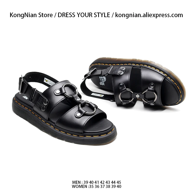 Sandalias romanas informales para Hombre, zapatos de gladiador transpirables para exterior, color blanco y negro, cómodas, ligeras, de verano