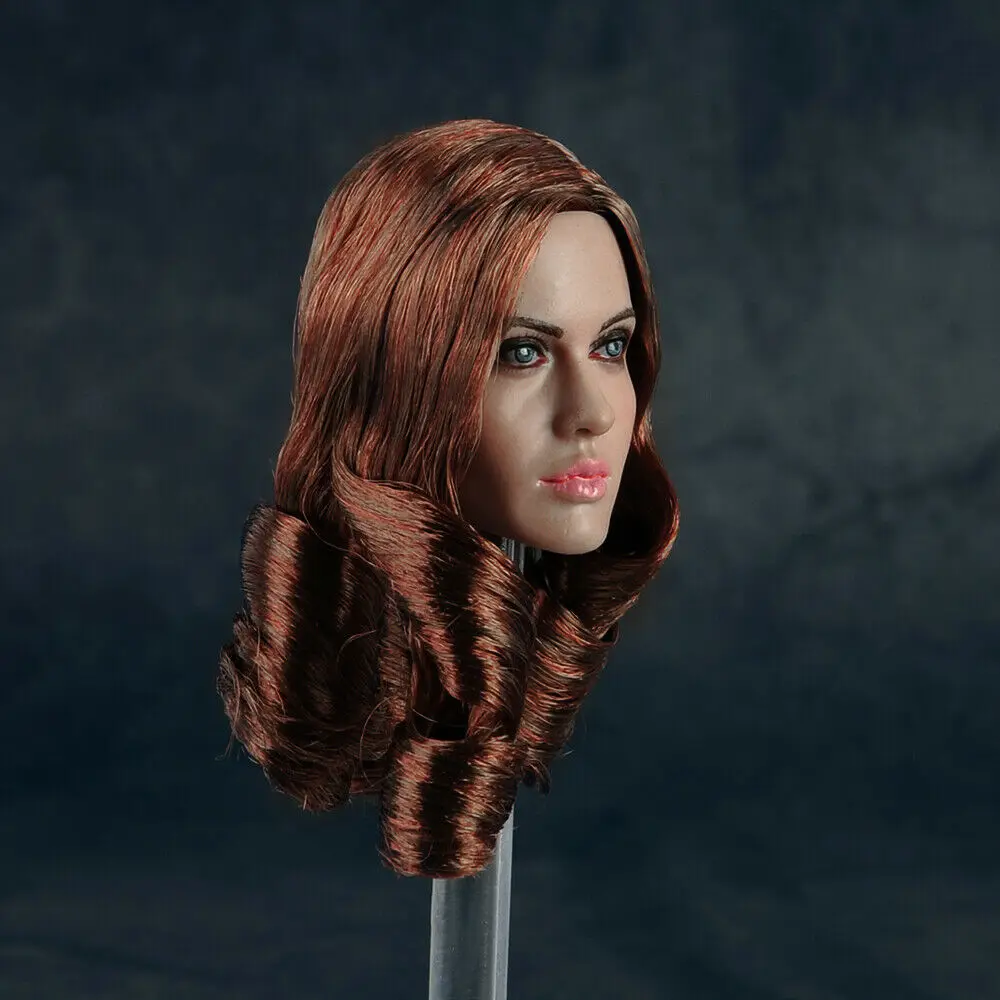 1/6 масштаб Анжелины джолии женская голова скульптурная голова резьба девушка голова модель подходит 12 ''фигурка игрушки-части тела коллекция