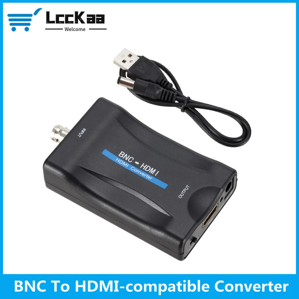 LccKaa BNC-HDMI-совместимый преобразователь 1080P/720P монитор видеонаблюдения сигнала ТВ с