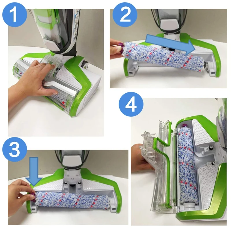 

Suitable For Bissell Crosswave 1785/2306 Series - 3 Pack Multi-Surface 1868 Brush Roll And 2 Pack 1866 Vacuum Filter