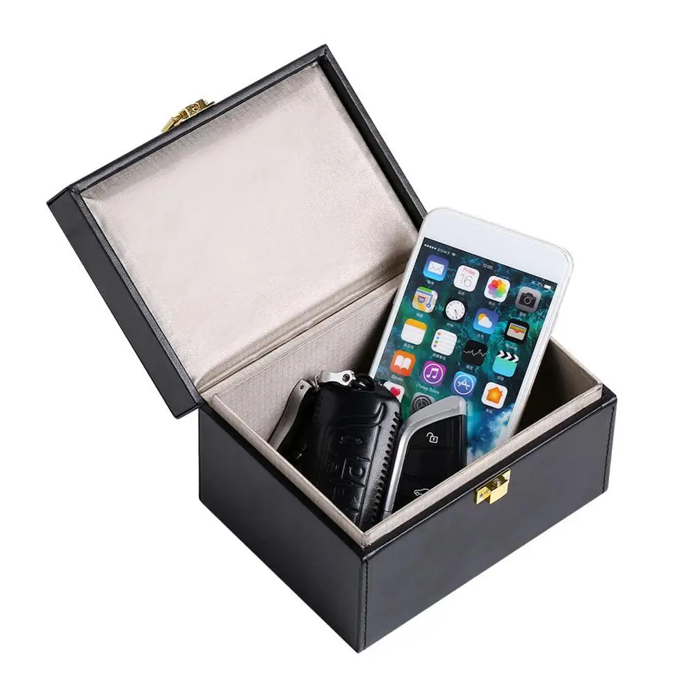 

Car Key Signal Blocker Box Anti Theft Key Safe Blocking Pouch Case For Cars Motorcycles Signal Shielding Box For Products