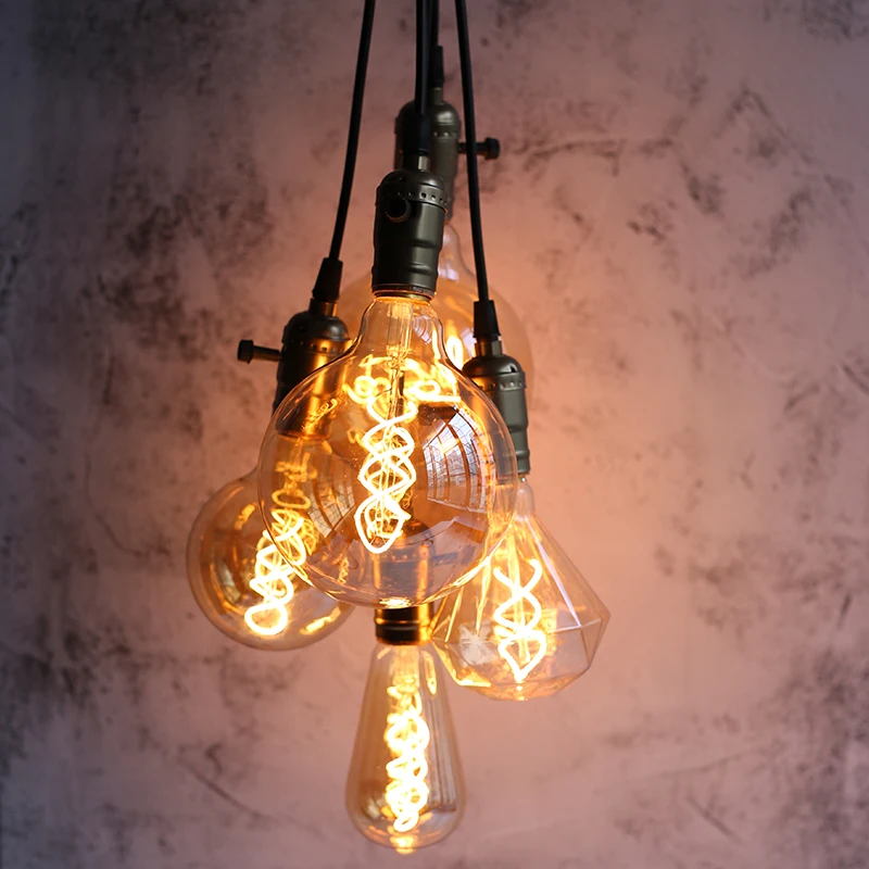 

AC 220V 240V Vintage LED Edison Bulb super Spiral E27 LED Light Bulb Indoor lighting Decor LED Lamp Ampoule Edison Light