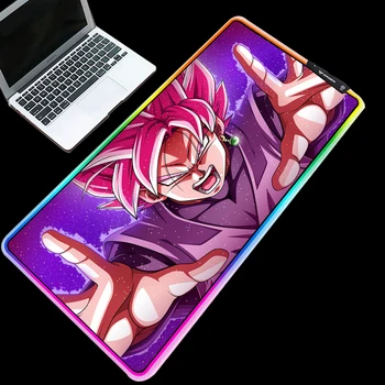 

MRGBEST XXL Mouse Pad LED Lighting Backlight RGB Gaming Mouse Pad Anime Dragon Ball Extreme Comfort Keyboard Computer Mat Custom