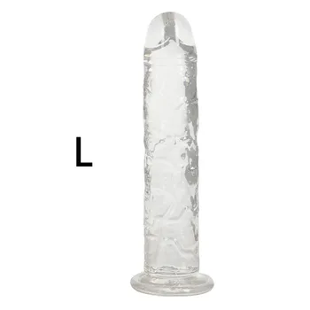 3 Size Translucent Soft Jelly Big Dildo Realistic Fake Dick Penis Butt Plug Sex Toys for Woman Men Vagina Anal Massage 6