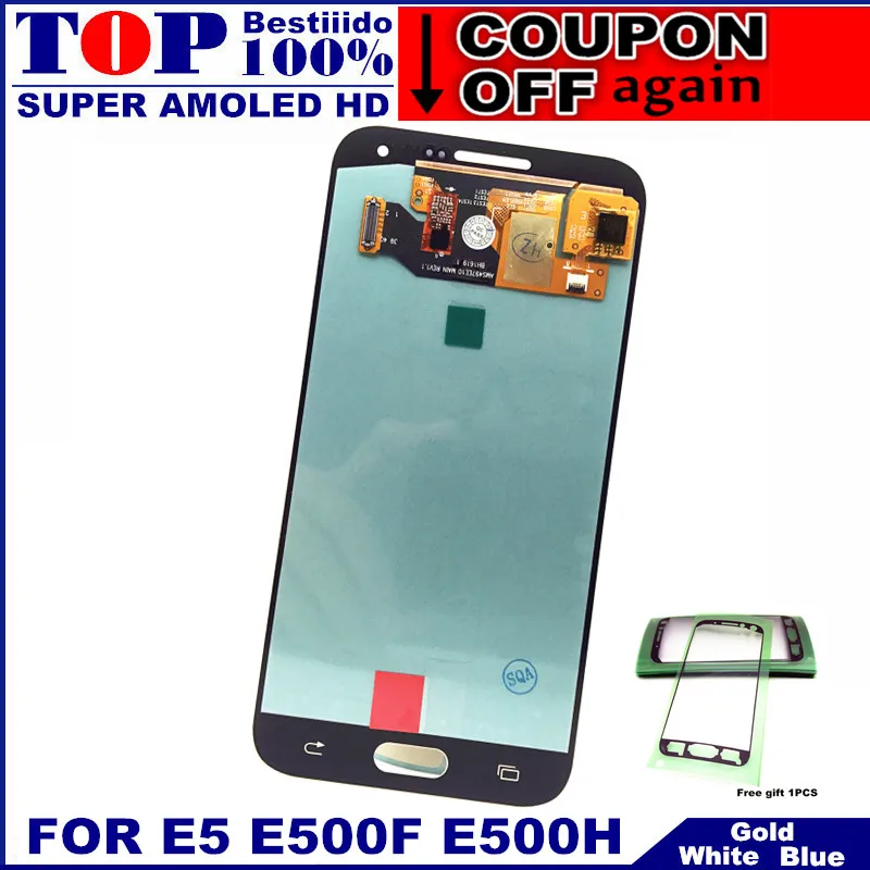 Сменный ЖК дисплей s для samsung Galaxy Super AMOLED E5 E500 E500F E500H E500M сенсорный дигитайзер экран