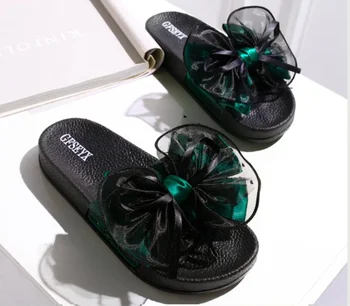 

Women's Bohemian Flower Flat Slippers Summer Sandals Non-slip Beach Shoes summer slippers women flip flops women shoes