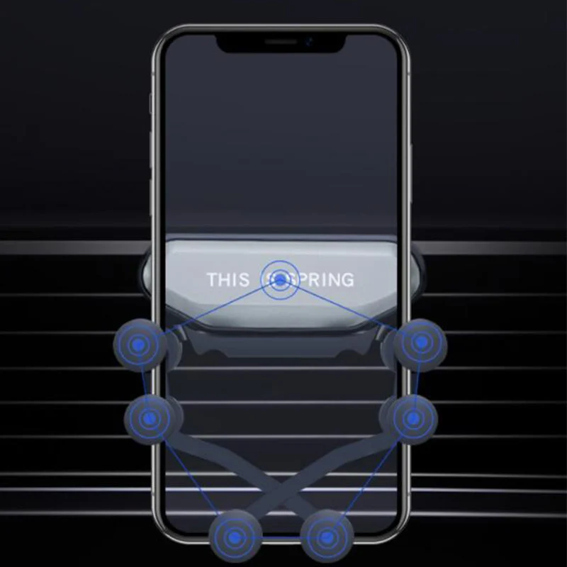 Универсальный гравитационный Автомобильный держатель для телефона Автомобильный держатель для вентиляции Автомобильный держатель для iPhone 8 X XS Max samsung Xiaomi держатель для телефона Подставка в автомобиль