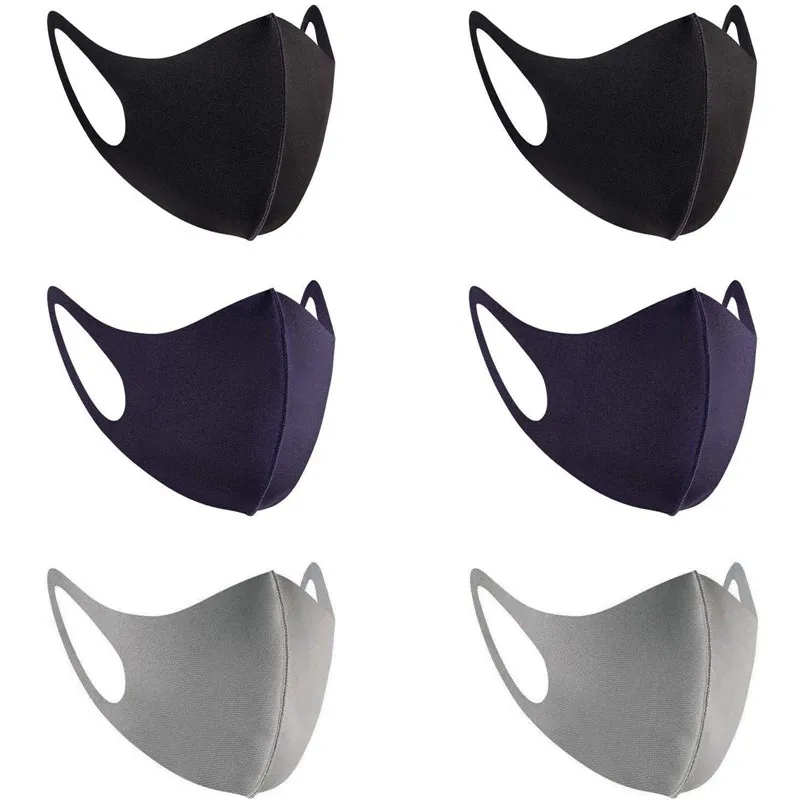 Unisex Solid Color Cotton Face Mask Adult Protection Anti Dust Washable Reusable Mouth Mask Filter Respirator