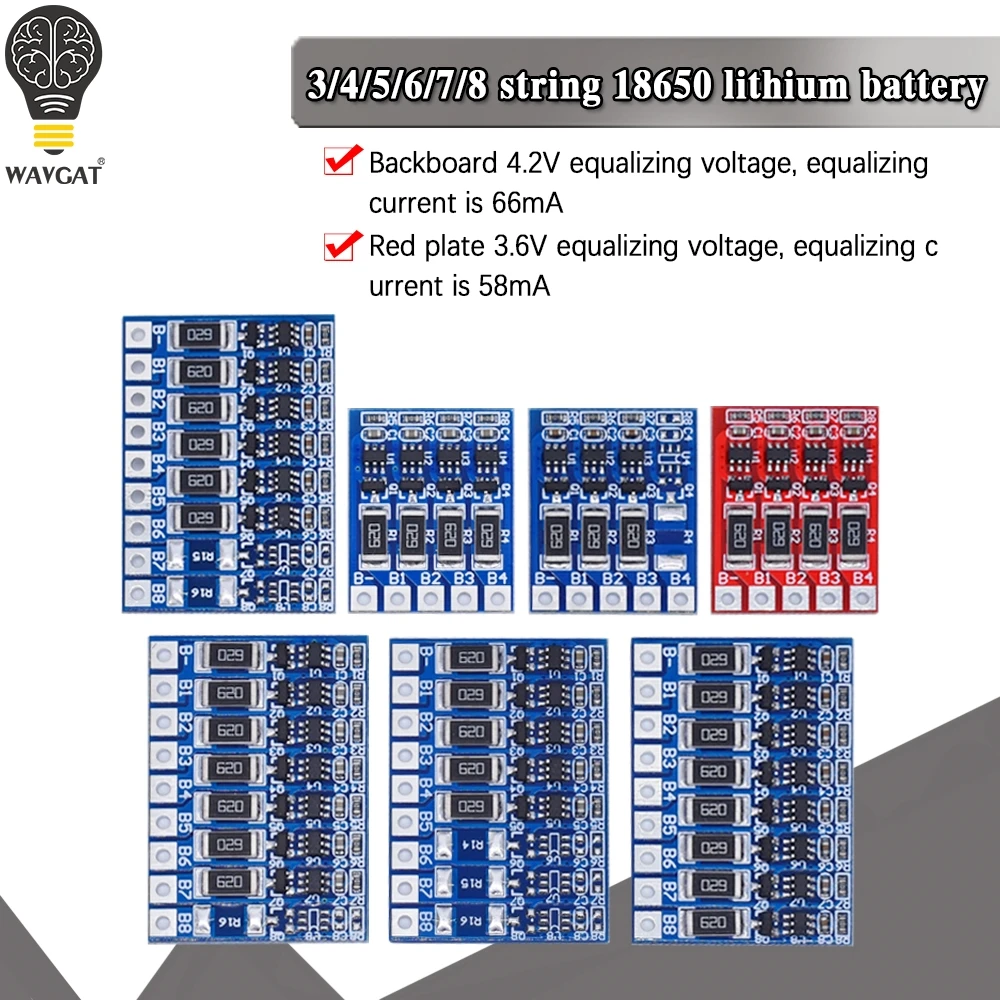 3S 4S 5S 21V 4.2V Balance Function Protection Board 68mA 5S Li ion Lipo Battery Lithium 18650 Batteries Balanced 6S 7S 8S|charging board| - AliExpress