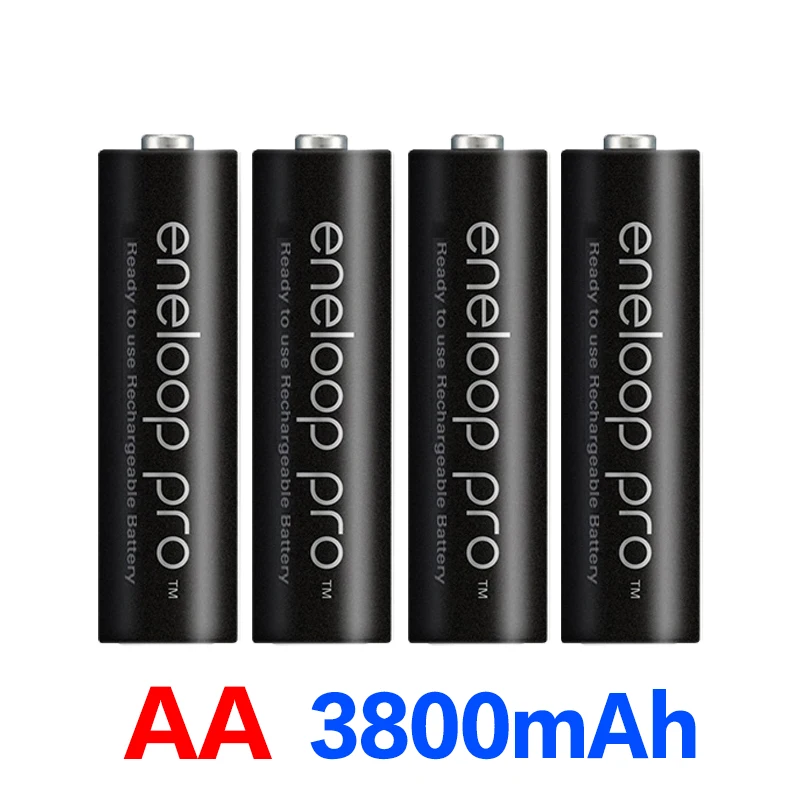 8pcs Panasonic Eneloop Original Battery Pro AA 3800mAh 1.2V NI-MH Camera Flashlight Toy Rechargeable Batteries with Charger