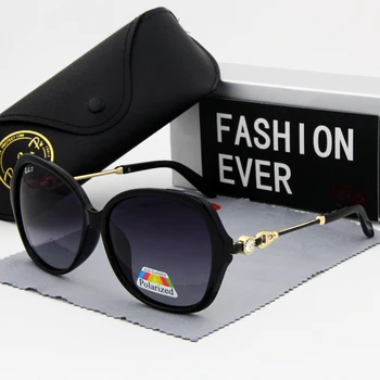 

Large Frame Women Drill glasses Sunglasses polarized fashion Vintage Brand Designer Female driving sun glasses UV400 New 2020