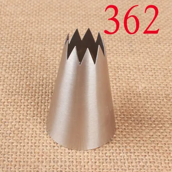 

1PCS #362 Large Size Open Star Piping Tips Cake Decorating Tools Stainless Steel Icing Nozzle Cream Nozzles Pastry Tips