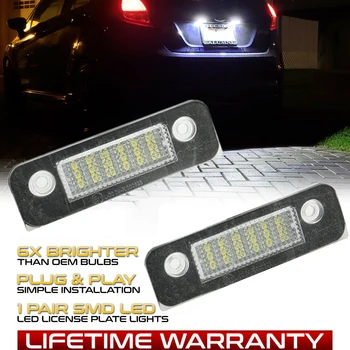 

2pcs For Ford LED License Lamp 12V White Number License Plate Lights No Error License Lights for Ford Fiesta Fusion Mondeo MK2